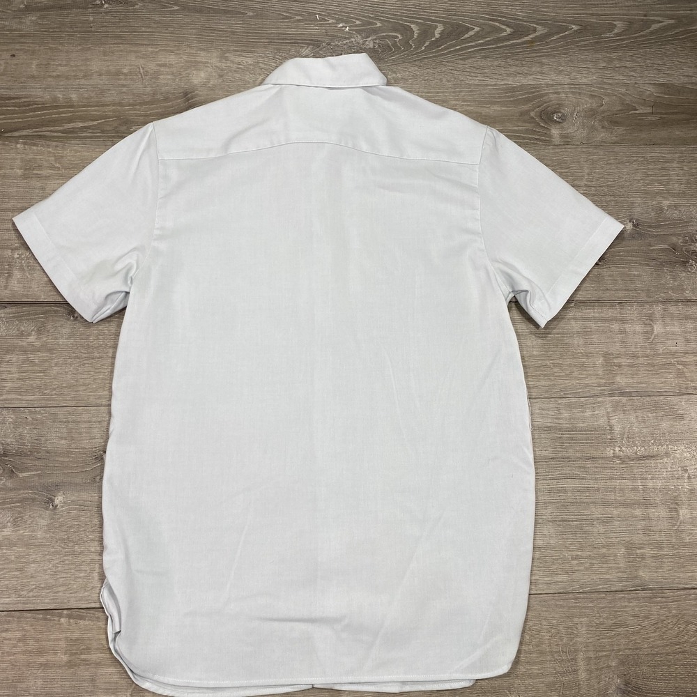 BYLT Vista Shirt Mens Medium White Short Sleeve Button Front Stretch Casual - Picture 10 of 12